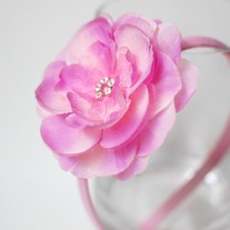Pink Flower Headband