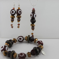 Sparkle Ox Blood and Gold Set