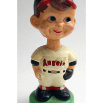 Vintage California Angels, Green Base, Bobble Head Nodder