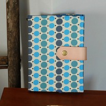 Fabric Covered A5 Journal - Blue Dots