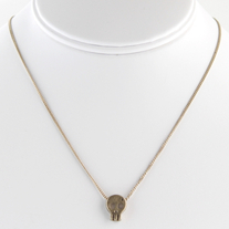 Skull Necklace (Antique Gold)