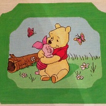 Pooh & Friends Child's Rocking Chair Canvas on  13 mesh 