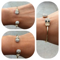 Gold Skull Bracelet 