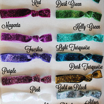 ALL NEW Glitter No-Crease Hair Ties