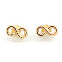Simple Gold Infinity Earrings