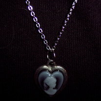 Heart shaped Cameo Necklace