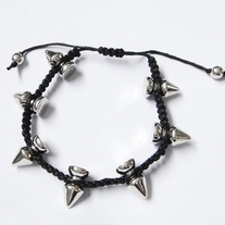Spikes Braided bracelet - Silver