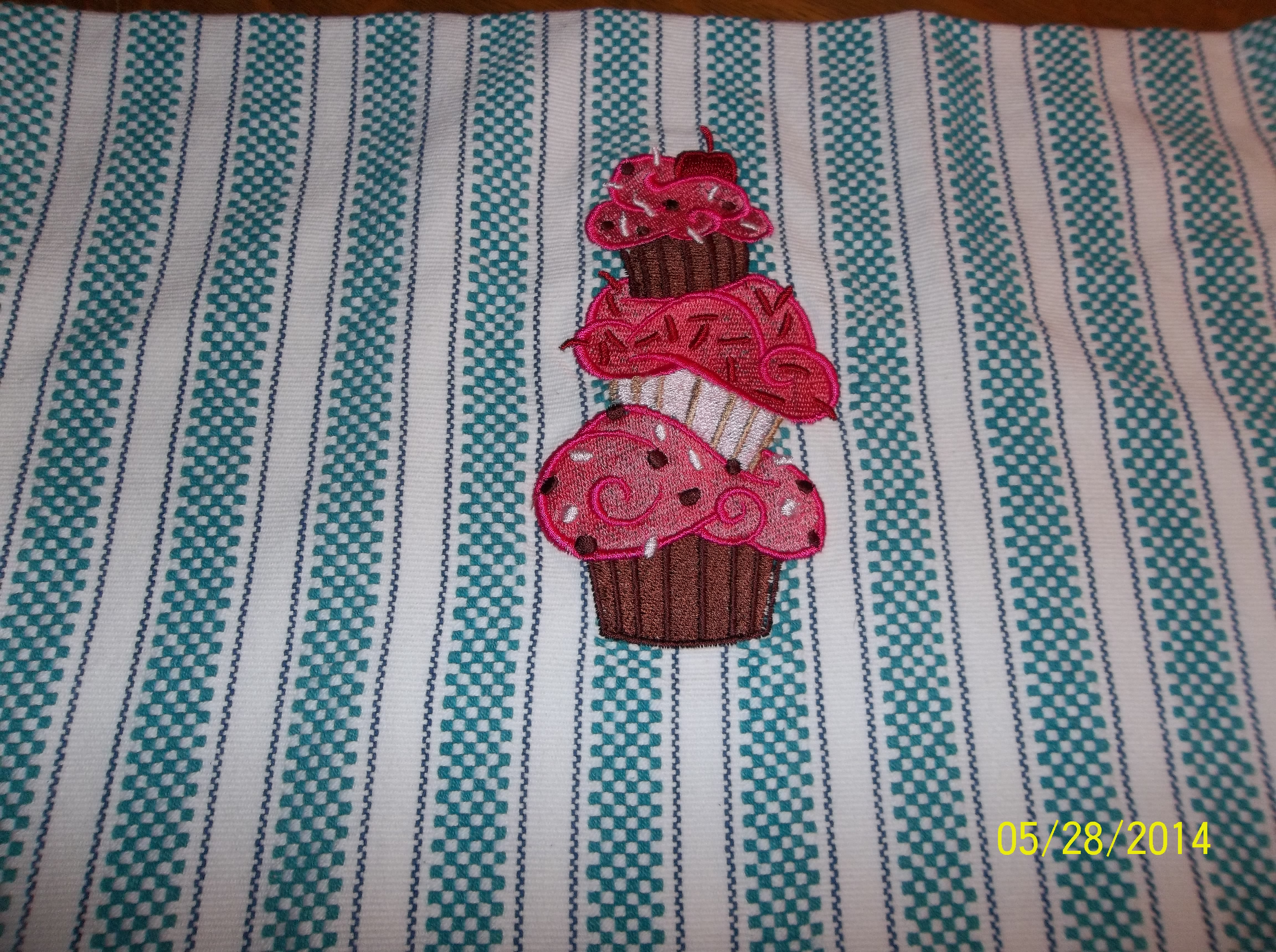 Cupcake Stack Kitchen Towel on Storenvy
