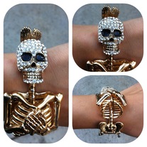 Skull Body Cuff Gold 