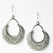 Filigree Dangle - Silver or Gold