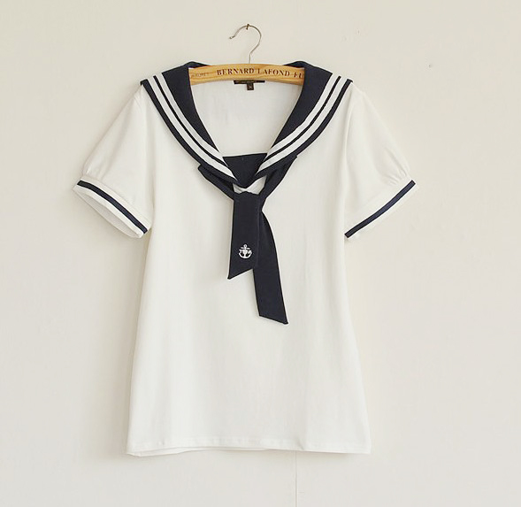 SL Sailor uniform collar tee on Storenvy