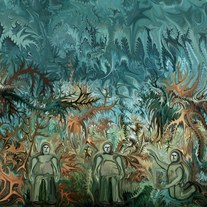 Figures in the landscape - digital art