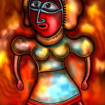 Beautiful lady - digital art