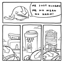 Eat, Bogart, Eat original art