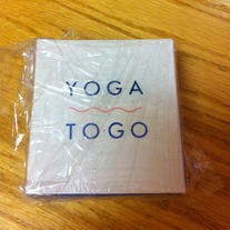 Yoga To-Go (25 illustrated cards of poses, 32 page book with tips and instructions, & yoga strap) by Laurie Gail Newman 