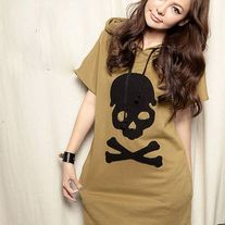 Camiseta Calavera Capucha / Skull Hooded T-Shirt 2WH029
