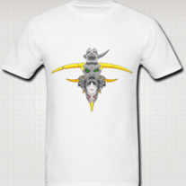 "TOTEM (Eye Gaze)" Shirt for Men (White)