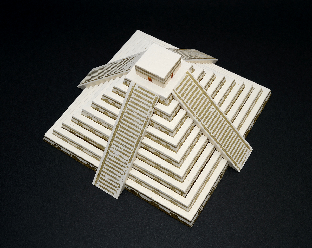 Mayan Pyramid Paper Model Craft Kit Paperlandmarks Online Store 
