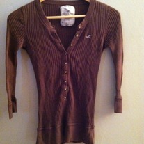 Knit Button up Hollister Sweater top