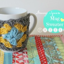 PDF Pattern Granny Square Mug Cozy