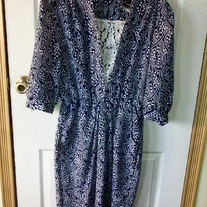 Breli Originals Blue and White Dress Sz 16
