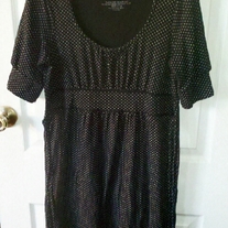 Energie Black Polka Dot Dress M