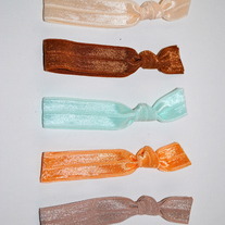The Wiley Set- 5 No-Crease Elastic Hair Ties