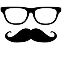 Mustache + Glasses | Vinyl Decal Sticker