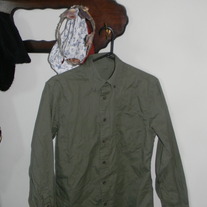 Army Green Button Up