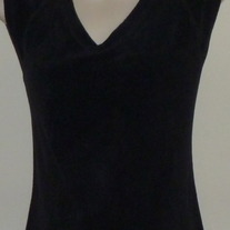 Black Terry Cloth Sleeveless Shirt-Mimi Maternity Size Medium CLLO1