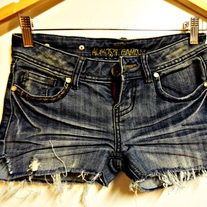 Studded Denim Shorts