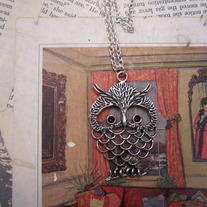 Silver Owl Necklace