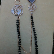 Chanel Inspired Rose Necklace 