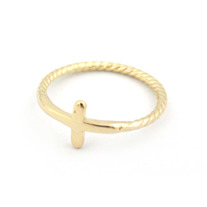 Twisted Cross Ring (More Colors Available)
