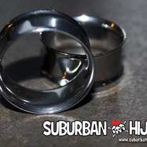 Steel Double Flared Flesh Tunnel (1"+) 