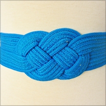 Cerulean Wide Knot Belt