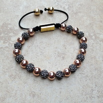 18K Gold Plated Shamballa Crystal Bracelet