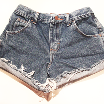 Denim high waist shorts