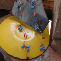 Turquoise & Coral Necklace