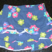 Navy/Floral Skirt-Carters Size 2T
