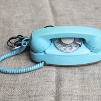 Western Electric Blue Princess 702BM Rotary Telephone