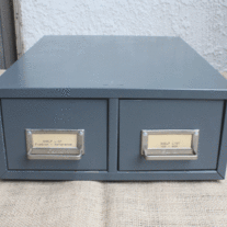 Steelmaster Library Card Catalog File Cabinet, Industrial Grey
