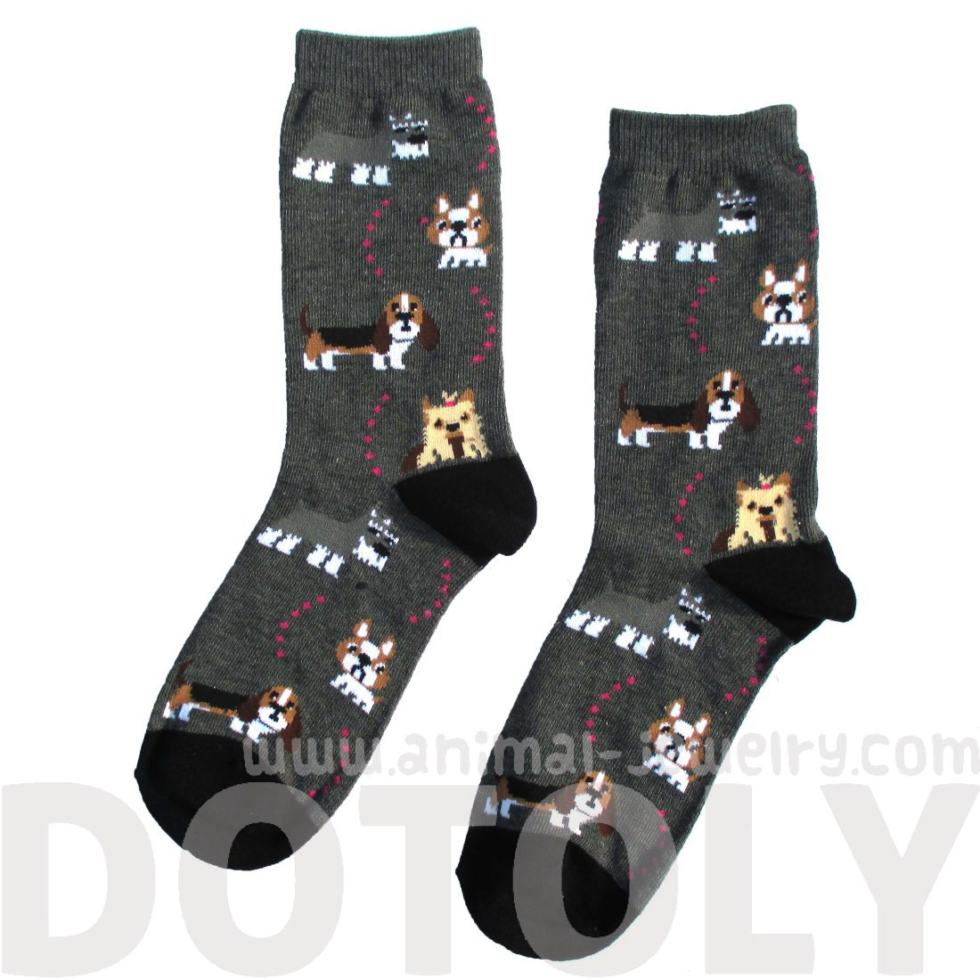 French Bulldog Cesky Yorkshire Terrier Basset Hound Novelty Dog Print