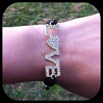 LOVE Bracelet w/Black tie