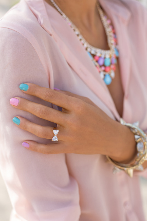 Diamonds & Bows Ring