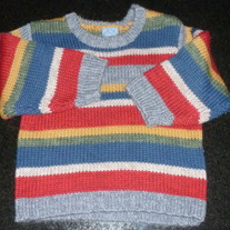 Multi Color Stripe Sweater-The Children's Place Size 3T