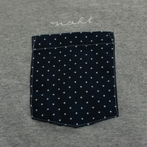 Polkadots Pocket T-Shirt (Athletic Heather)