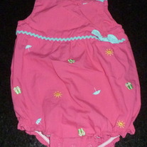 Pink Summertime Romper-Carters Size 9 Months