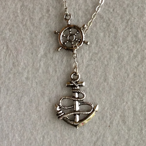 Anchor Lariat Necklace on Storenvy