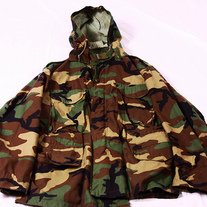 Hooded camo jacket
